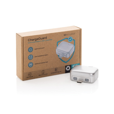 Logotrade kampanjprodukter bild: ChargeGuard RCS automatisk frånkoppling, USB-C Adapter