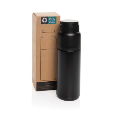 Logotrade kampanjprodukter bild: Thermocup RCS återvunnen vakuumflaska med kopp 500 ml