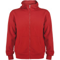 Montblanc unisex hoodie med hellång dragkedja, Röd