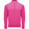 Epiro långärmad sweatshirt med kvartslång dragkedja för barn, Rosa fluor