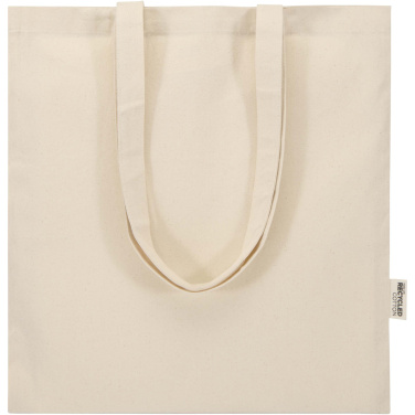 Logotrade profilreklam bild: Madras Blend 140 g/m² tygväska av GRS återvunnen bomull 7L