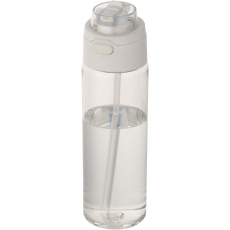 Theron 700 ml vattenflaska i återvunnen plast från RCS med lock med dubbla funktioner och utfällbart sugrör