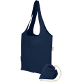 Madras Blend 140 g/m² GRS-certifierad återvunnen vikbar bomullskasse 7 L, Marin