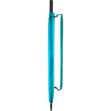 FARE Fibermatic XL Vent automatiskt golfparaply med ventilation med logotyp, petrol – detaljvy 5