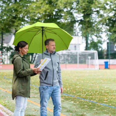 FARE prisvärt automatiskt golfparaply med mjukt handtag 120 cm med logotyp, lime – detaljvy 8