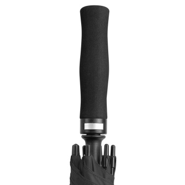 FARE Fibermatic XL tåligt automatiskt golfparaply 130 cm med logotyp, svart – detaljvy 4