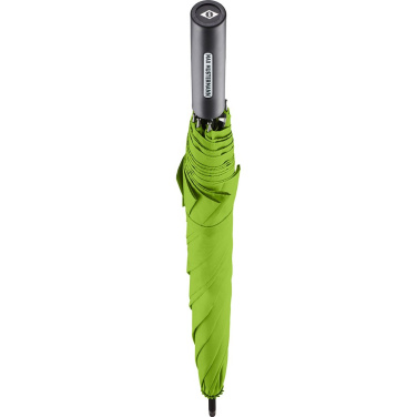FARE automatiskt paraply med dubbel logoyta på handtaget 105 cm med logotyp, lime – detaljvy 5