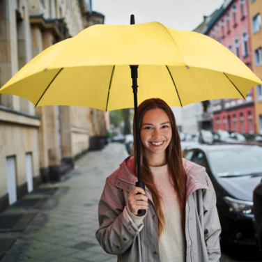 FARE stormsäkert automatiskt paraply Windproof PLUS 105 cm med logotyp, gul – detaljvy 8