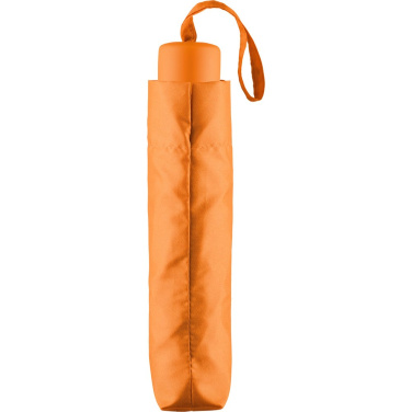FARE ultralätt miniparaply i aluminium med logotyp, orange – detaljvy 7