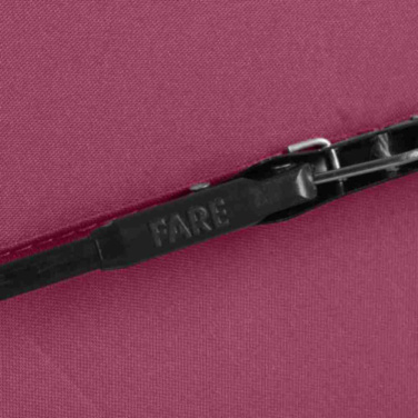 FARE AOC fickparaply med automatisk öppning och stängning med logotyp, vinröd – detaljvy 4