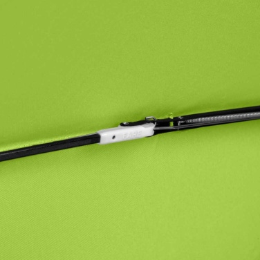 FARE® Whiteline automatiskt fickparaply med vita detaljer med logotyp, lime – detaljvy 8