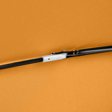 FARE® Whiteline automatiskt fickparaply med vita detaljer med logotyp, orange – detaljvy 8