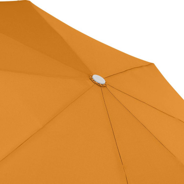 FARE® Whiteline automatiskt fickparaply med vita detaljer med logotyp, orange – detaljvy 9