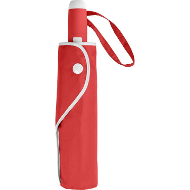 FARE® Whiteline automatiskt fickparaply med vita detaljer med logotyp, röd – detaljvy 4