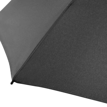 FARE® AOC Mini Style automatiskt fickparaply med färgade detaljer med logotyp, svart-grå – detaljvy 10