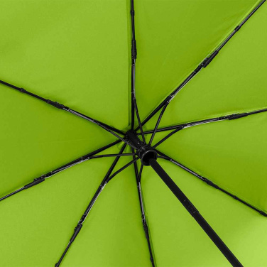 FARE® Essential automatiskt fickparaply med logotyp, lime – detaljvy 5