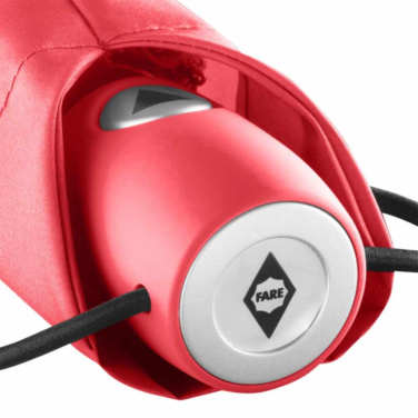 FARE® AC automatiskt miniparaply med logotyp, röd – detaljvy 5