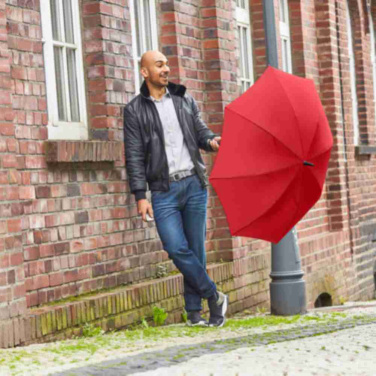 FARE® Sound mellanstort automatiskt paraply med ljudlogga med logotyp, röd – detaljvy 2