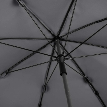 FARE® Parasol M med kappa parasoll, Ø 180 cm med logotyp, grå – detaljvy 7