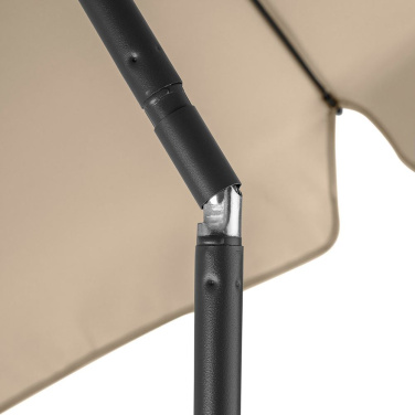 FARE® Parasol M med kappa parasoll, Ø 180 cm med logotyp, natur – detaljvy 8