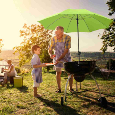 FARE® Parasol XL parasoll, Ø 235 cm med logotyp, gräsgrön – detaljvy 2