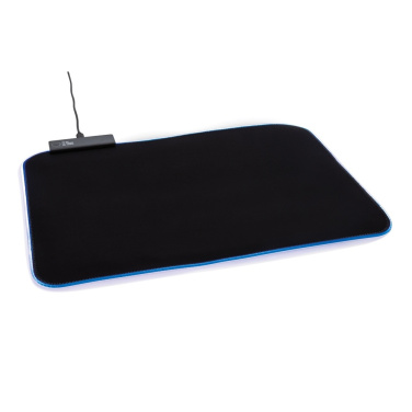 RGB-gamingmusmatta – med RGB-belysning, snett från sidan