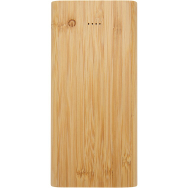 Tulda 10 000 mAh powerbank i bambu – ovanifrån