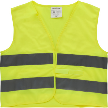 Reflekterande säkerhetsväst för barn HW1 (XS), produktbild, Neongul (1)