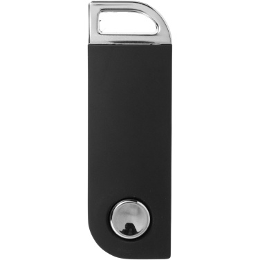 Swivel rektangulärt USB minne, produktbild, Svart (5)