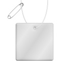 RFX™ H-16 fyrkantig lättviktshängare i reflekterande PVC, Vit