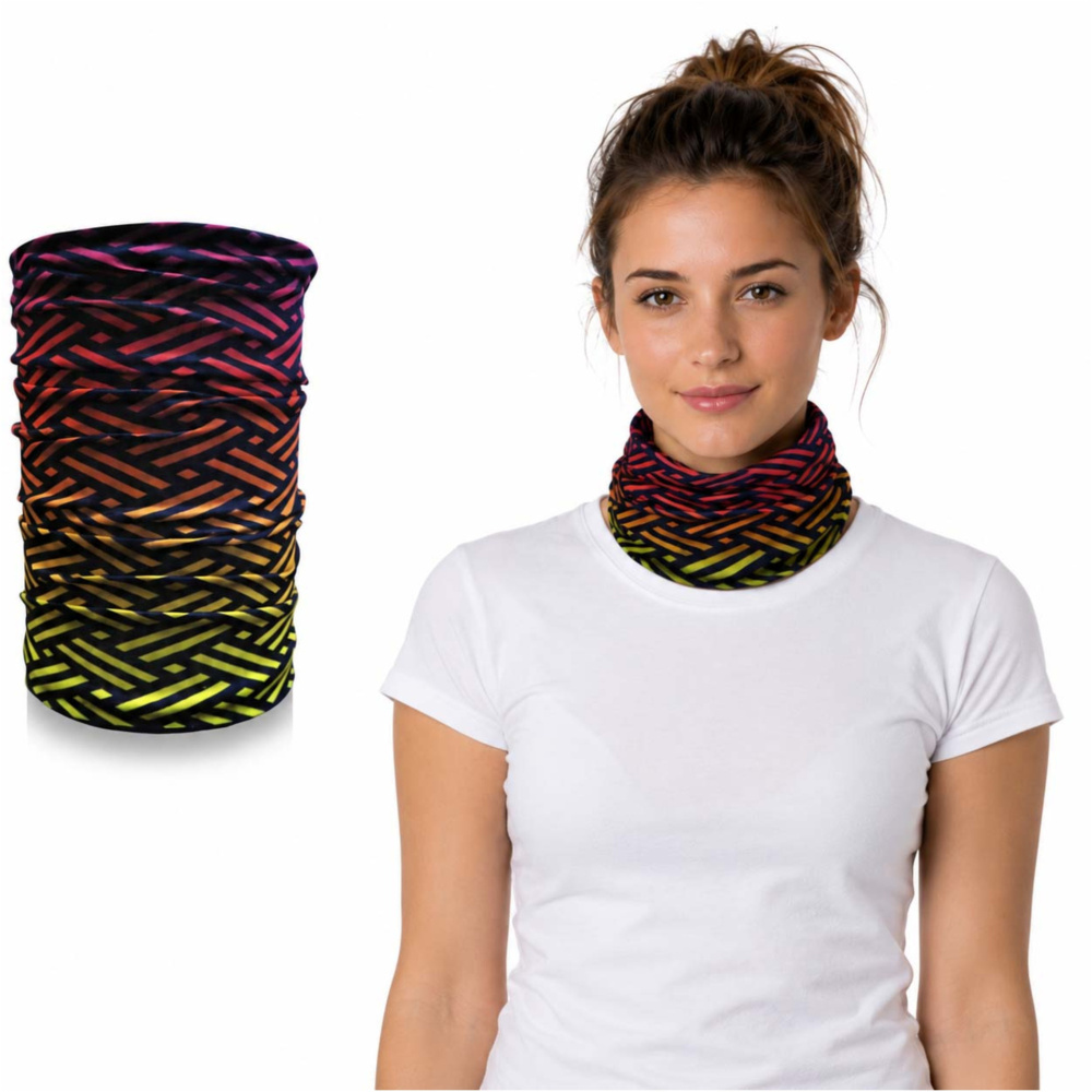 Sublimerad multiscarf 145 g/m², Vit, produktbild