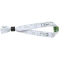 El återvunnet PET festivalarmband - plastspänne, Svart