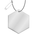 RFX™ H-12 sexkantig reflekterande PVC-hängare, Vit