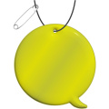 RFX™ H-09 pratbubbla reflekterande PVC-hängare, Neongul
