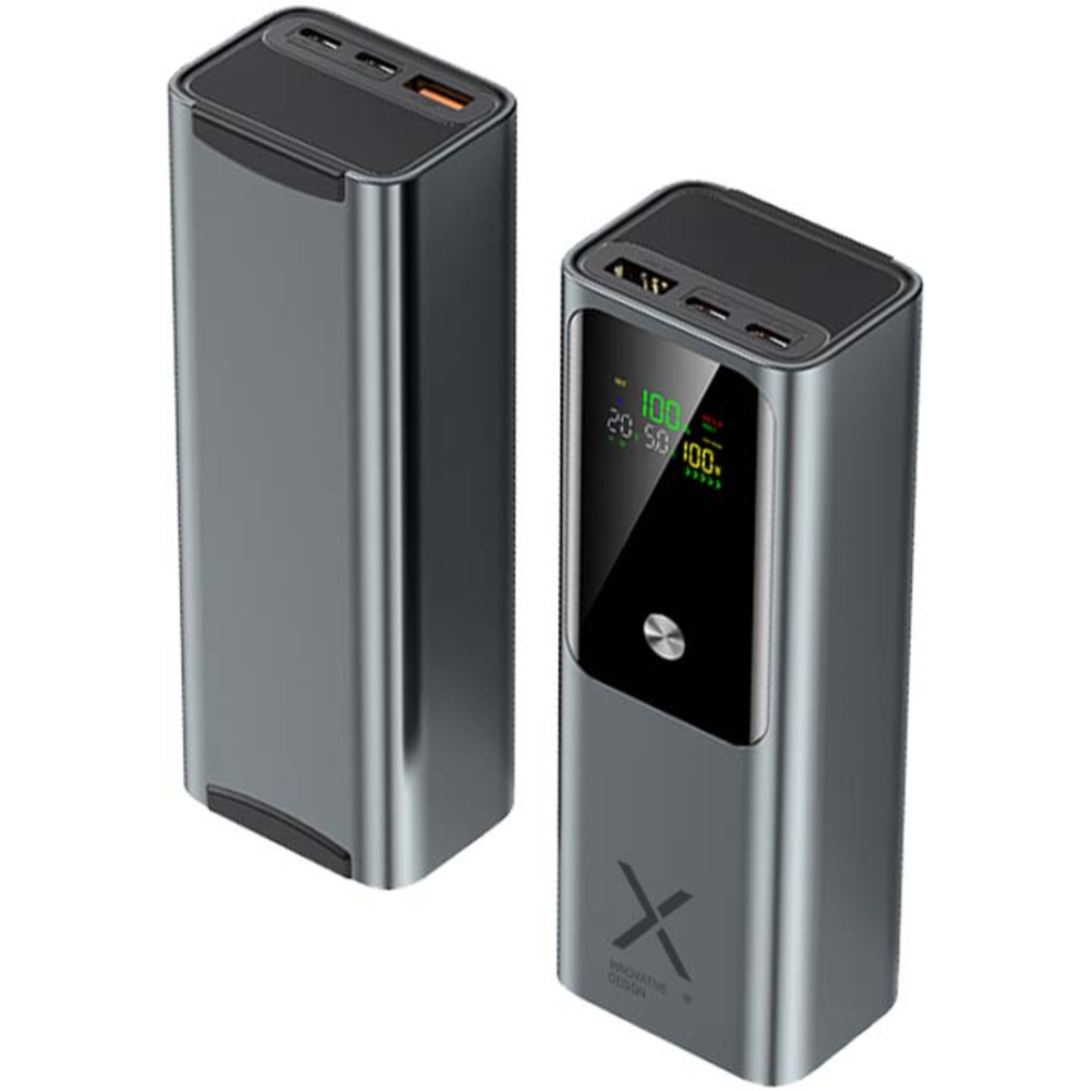 SCX.design P52 100W 20 000 mAh powerbank för datorer, Grå, produktbild