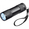 Metallficklampa 9 LED DUNCAN, svart