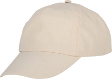 Keps i ekologisk bomull med 5 paneler LEONE