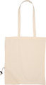Vikbar bomullspåse 100 g/m² ANNABELLA, vit