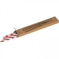 Papperssugrör 10 st LINA, röd
