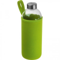 Glasflaska med hylsa 1000 ml JESSICA, ljusgrön