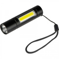 LED-ficklampa med COB-diod RHONDA, svart