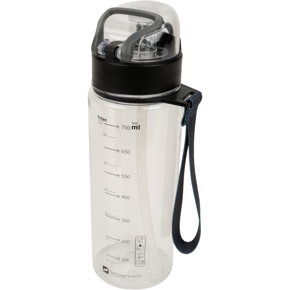 Dricksflaska SEYHAN 850 ml Schwarzwolf, transparent, produktbild