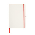 Inbunden anteckningsbok och ficka / Notecolor, röd