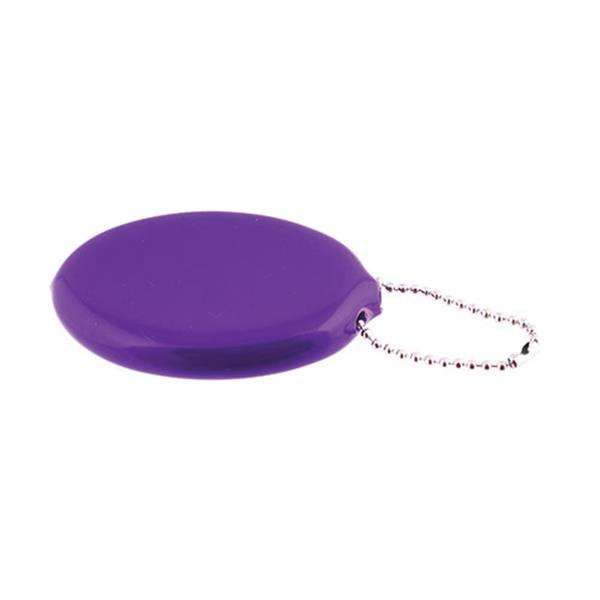 PVC-mynthållare med nyckelring / Mayn, Purpur, produktbild