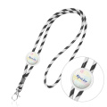 Justerbar rörformad lanyard, i terylen / Lapely, svart