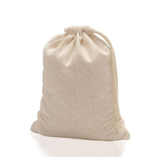 100% bomullspåse naturfärgad med snöre / Cottoncord Large