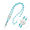 Justerbar rörformad lanyard, i terylen / Lapely, Himmelsblå
