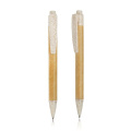 Papperskulpenna med vetefiberdetaljer / Sya, beige