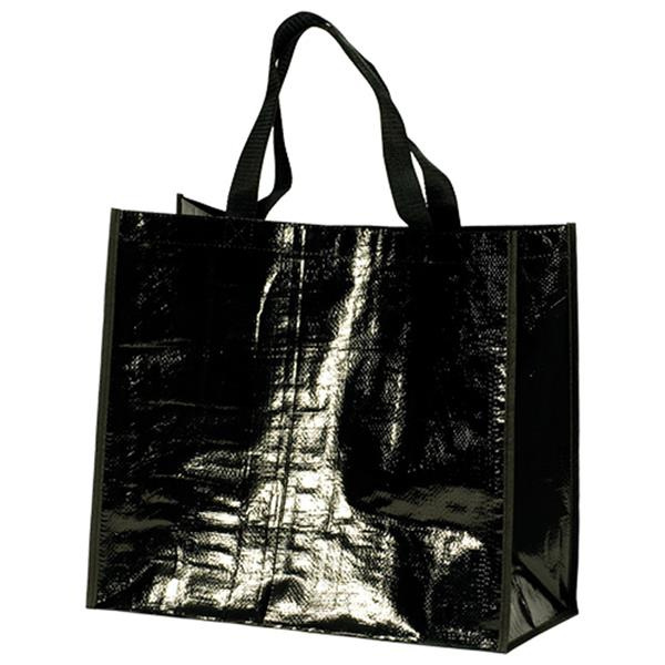 120 g laminerad PP-shoppingkasse / Marketbag, svart, produktbild