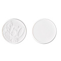 0,50 € chip för kundvagn, PS plast / Coin 50, vit